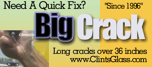 We repair BIG WINDSHIELD CRACKS